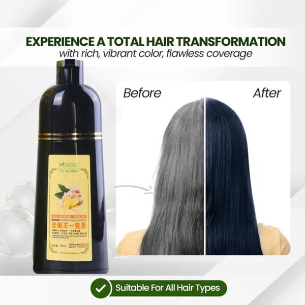 Black Hair Dye Shampoo - Ginger Essence